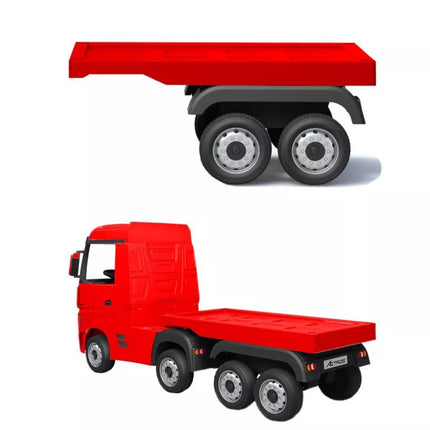 HL358 Mercedes Scania Actros raudonas transporto priemonės puspriekabė