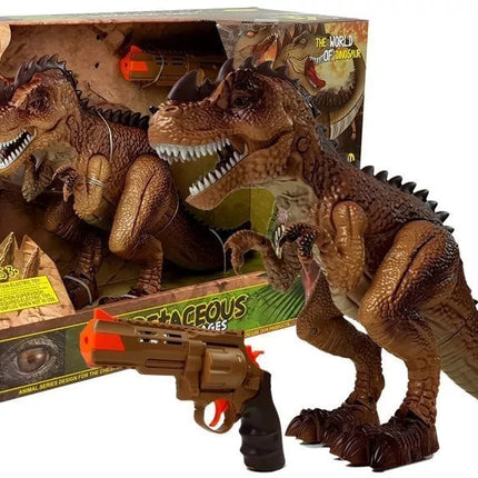 Judantis dinozauras Tyrannosaurus vandens garų pistoletas su garsu ir šviesa
