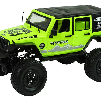 Rock Crawler 2.4 GHz žalias 4x4 amortizatoriai