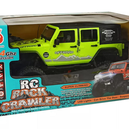 Rock Crawler 2.4 GHz žalias 4x4 amortizatoriai