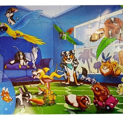 Dėlionė „Augintiniai“, 48 dalys