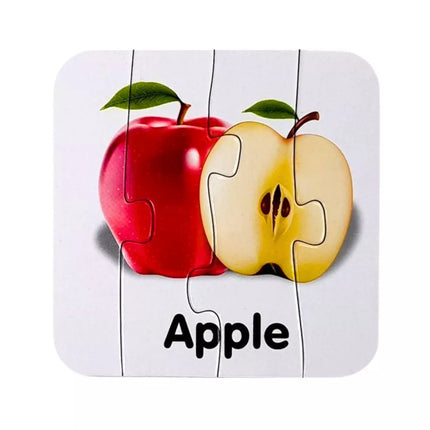 Edukacinis dėlionės žaidimas "Vaisiai", 10 detalių