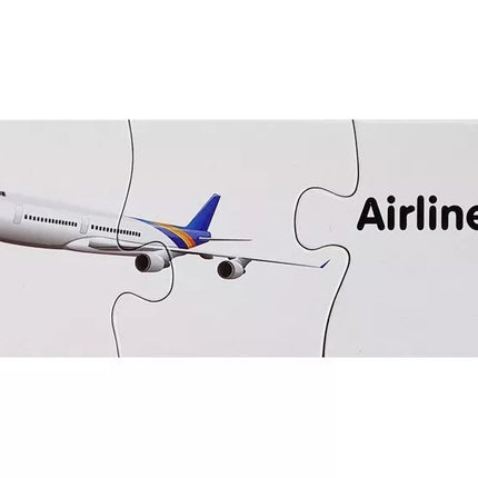 Edukacinis dėlionės transporto galvosūkis 10 jungčių