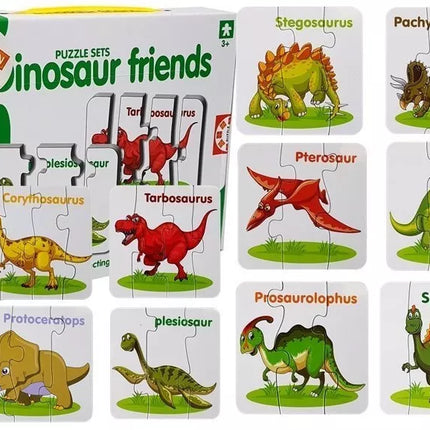 Edukacinis dėlionės žaidimas „Angliški dinozaurai“ 10 jungčių