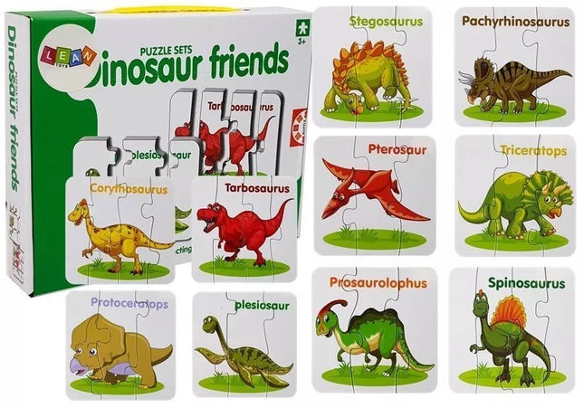 Edukacinis dėlionės žaidimas „Angliški dinozaurai“ 10 jungčių
