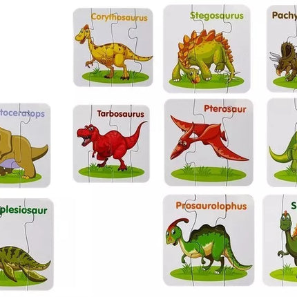 Edukacinis dėlionės žaidimas „Angliški dinozaurai“ 10 jungčių
