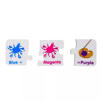 Edukacinė dėlionė: Spalvos 10 jungčių (anglų kalba)