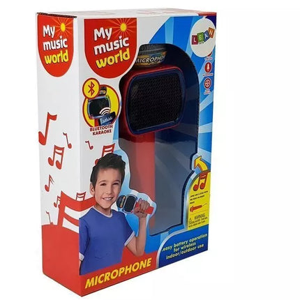 Vaikiškas mikrofonas, belaidis karaoke „Bluetooth“ garsiakalbis, raudonas