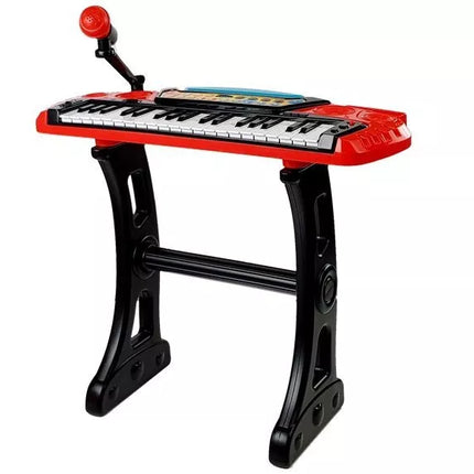 Klaviatūros stovas kėdė 37 klavišai raudona