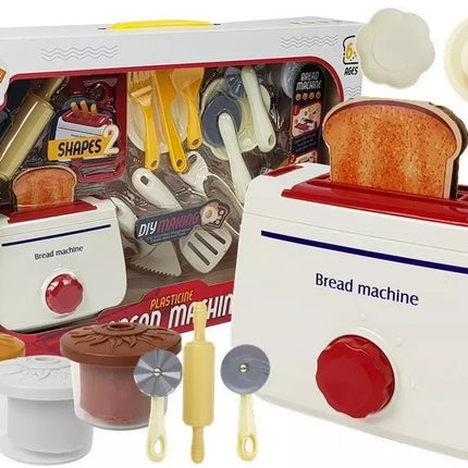 Žaidimo tešla skrudintuvo rinkinys, 4 spalvos, 2 dizainai