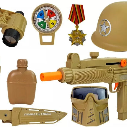 Karinis rinkinys Ginklai su kauke Šalmas Granata Garsas