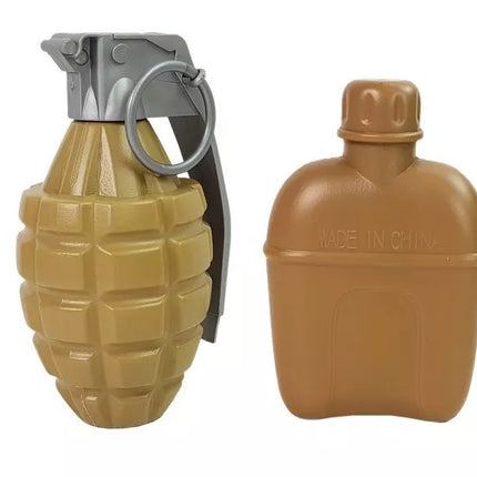 Karinis rinkinys Ginklai su kauke Šalmas Granata Garsas