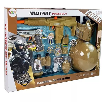 Karinis rinkinys Ginklai su kauke Šalmas Granata Garsas