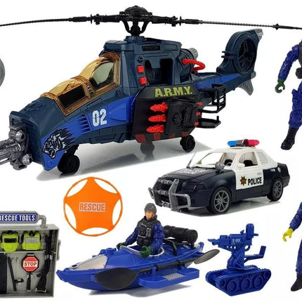 Policijos sraigtasparnio rinkinys Automatinis policijos kateris Garsinis ginklas