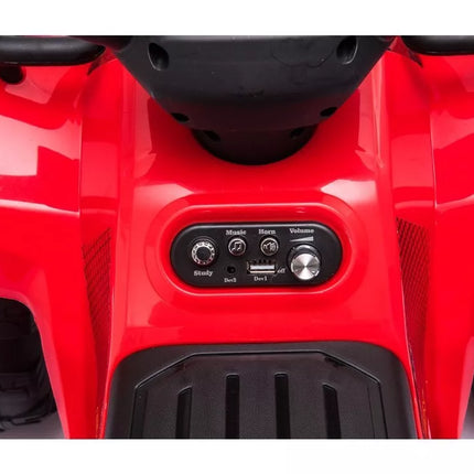 Elektrinis keturratis JS320, raudonas