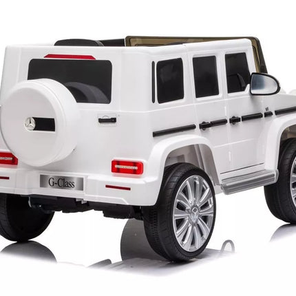 Vaikiškas elektromobilis Mercedes G500, baltas