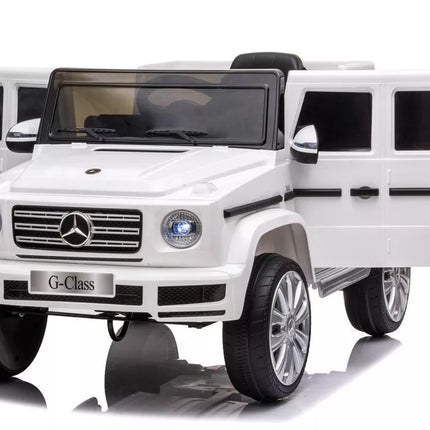 Vaikiškas elektromobilis Mercedes G500, baltas