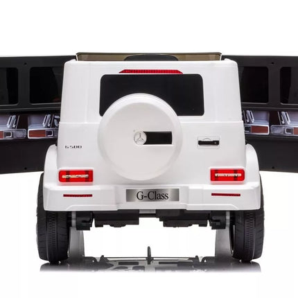 Vaikiškas elektromobilis Mercedes G500, baltas