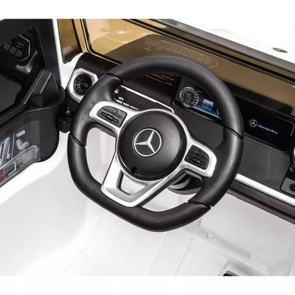 Vaikiškas elektromobilis Mercedes G500, baltas