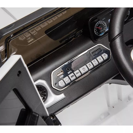 Vaikiškas elektromobilis Mercedes G500, baltas