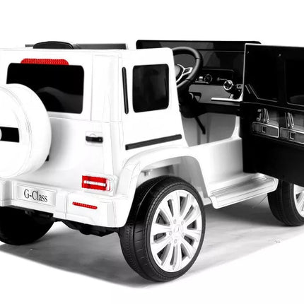 Vaikiškas elektromobilis Mercedes G500, baltas