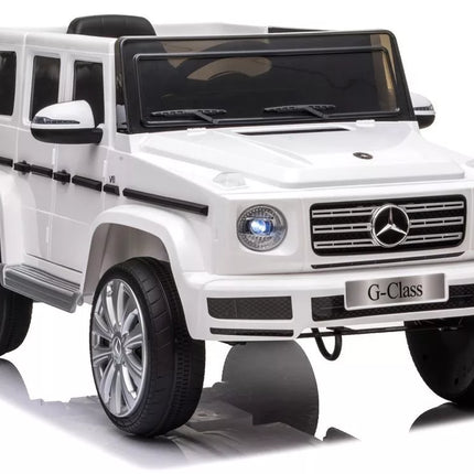 Vaikiškas elektromobilis Mercedes G500, baltas