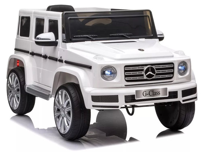 Vaikiškas elektromobilis Mercedes G500, baltas
