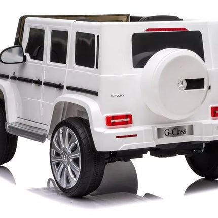 Vaikiškas elektromobilis Mercedes G500, baltas