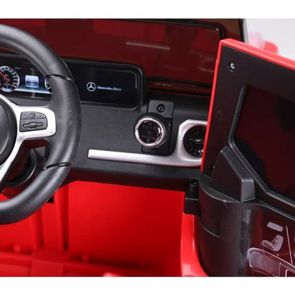 Elektromobilis Mercedes G500, raudonas