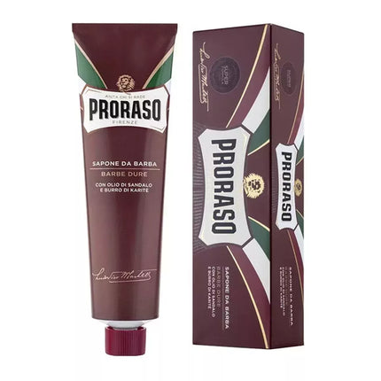 Proraso Barba Dura Putosios Skutimosi Putos Santalmedis ir Kūno Sviestas 150ml