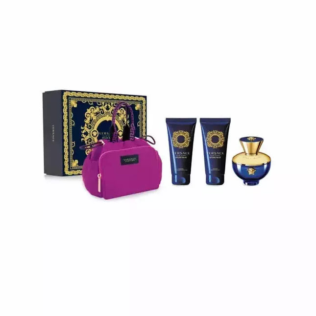Versace Dylan Blue Pour Femme Eau De Parfum Purškiklis 100ml Rinkinys 4 dalys