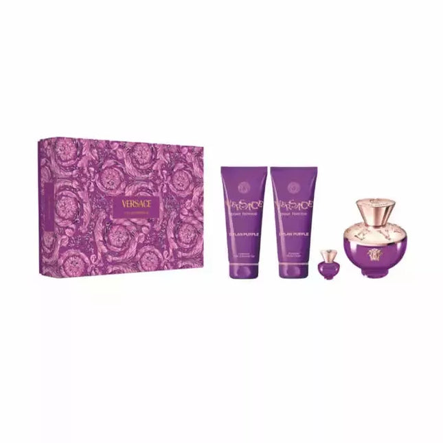 „Versace Dylan Purple“ tualetinio vandens purškiklis, 100ml, 4 vnt. rinkinys