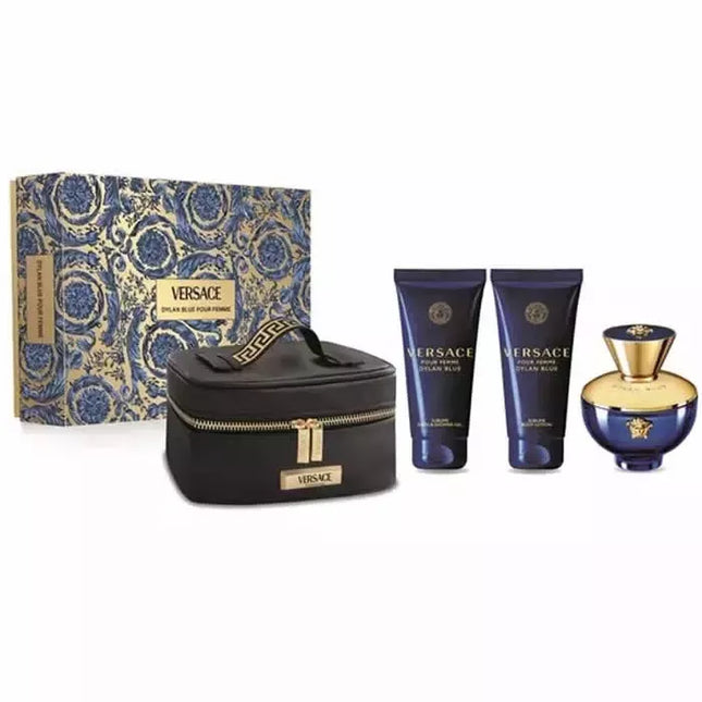 Versace Pour Femme Dylan Blue Eau De Parfum Purškiklis 100ml Rinkinys 3 Vnt.