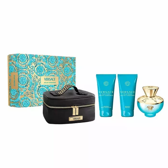 „Versace Dylan Turquoise“ tualetinis vanduo, purškiamas 100 ml, 4 vnt. rinkinys