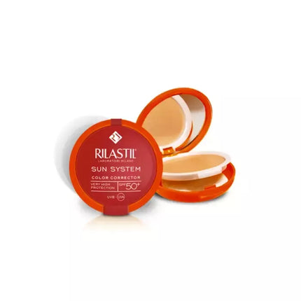 Rilastil Sun System Vienoda kompakta kremfona SPF50+ Atspalvis 02 Dore 10g