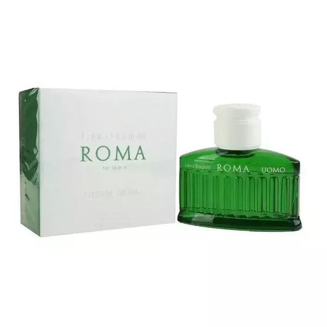 Laura Biagiotti Roma Uomo Green Swing Tualetinis Vanduo Purškiklis 200ml