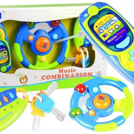 Kūdikių automobilio rinkinio raktai Vairas Mobilusis telefonas