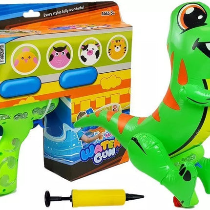 Didelis pripučiamas dinozauro vandens šautuvas