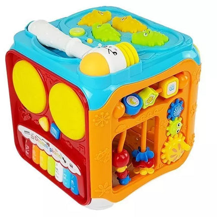Edukacinis kubo rūšiuotojas kūdikiams su garsais ir šviesomis
