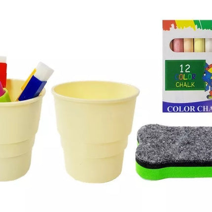 Magnetin&#279; kreidos lenta m&#279;lyna raudona priedai