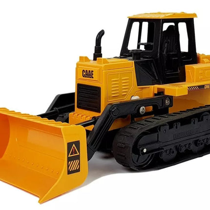 Buldozeris Caterpillar Wheels, valdomas nuotoliniu būdu gestais, 2,4G, 1:28