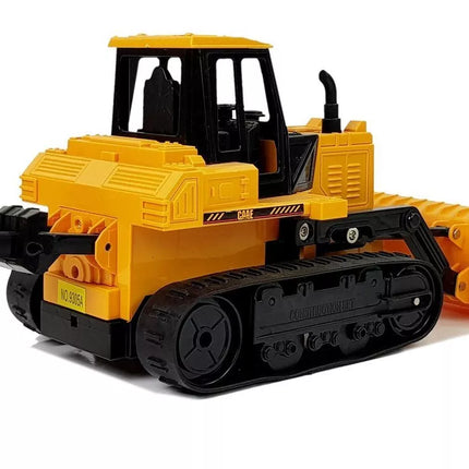 Buldozeris Caterpillar Wheels, valdomas nuotoliniu būdu gestais, 2,4G, 1:28