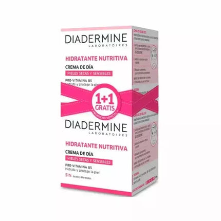 DIADERMINE Maitinamasis drėkinamasis dieninis kremas 50 ml, 2 vnt.