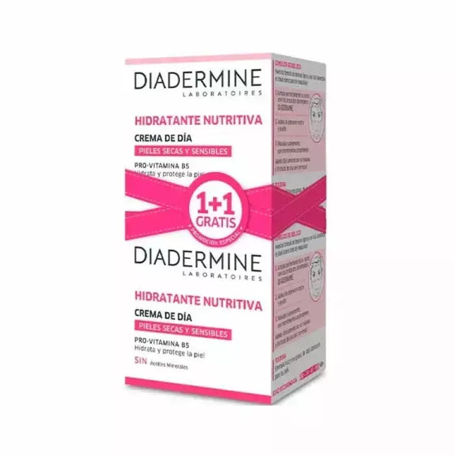 DIADERMINE Maitinamasis drėkinamasis dieninis kremas 50 ml, 2 vnt.