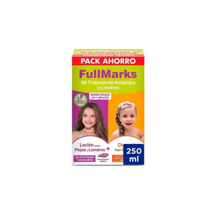 Fullmarks losjonas nuo utėlių rinkinys 100ml šampūnas 150ml