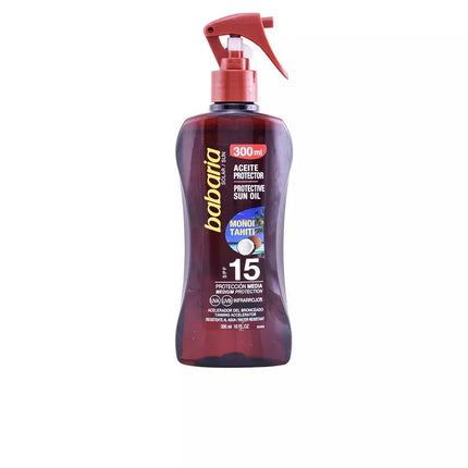 Babaria Apsauginis Saulės Aliejus SPF15 Su Taičio Monoi Aliejumi 300ml