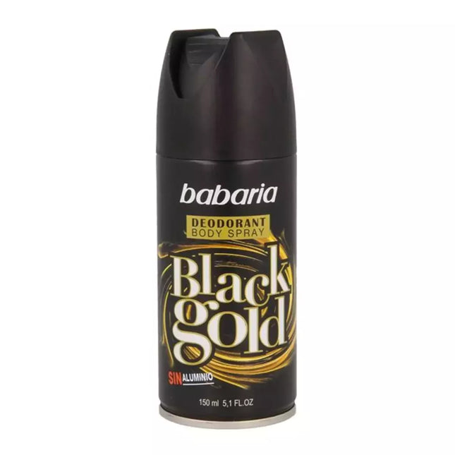 Babaria Black Gold Dezodorantinis purškalas 150ml+50ml Nemokamai