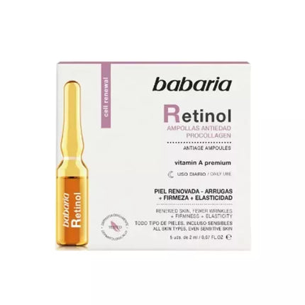 Babaria Retinolio Senėjimą Stabdančios Ampulės 5x2ml