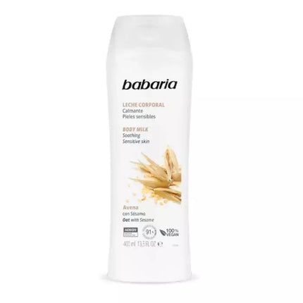 Babaria avižų ir sezamo aliejaus kūno pienelis normaliai odai 400 ml