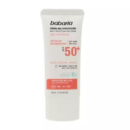 Babaria Saulės daugkartinės apsaugos kremas nuo dėmių SPF50 50ml